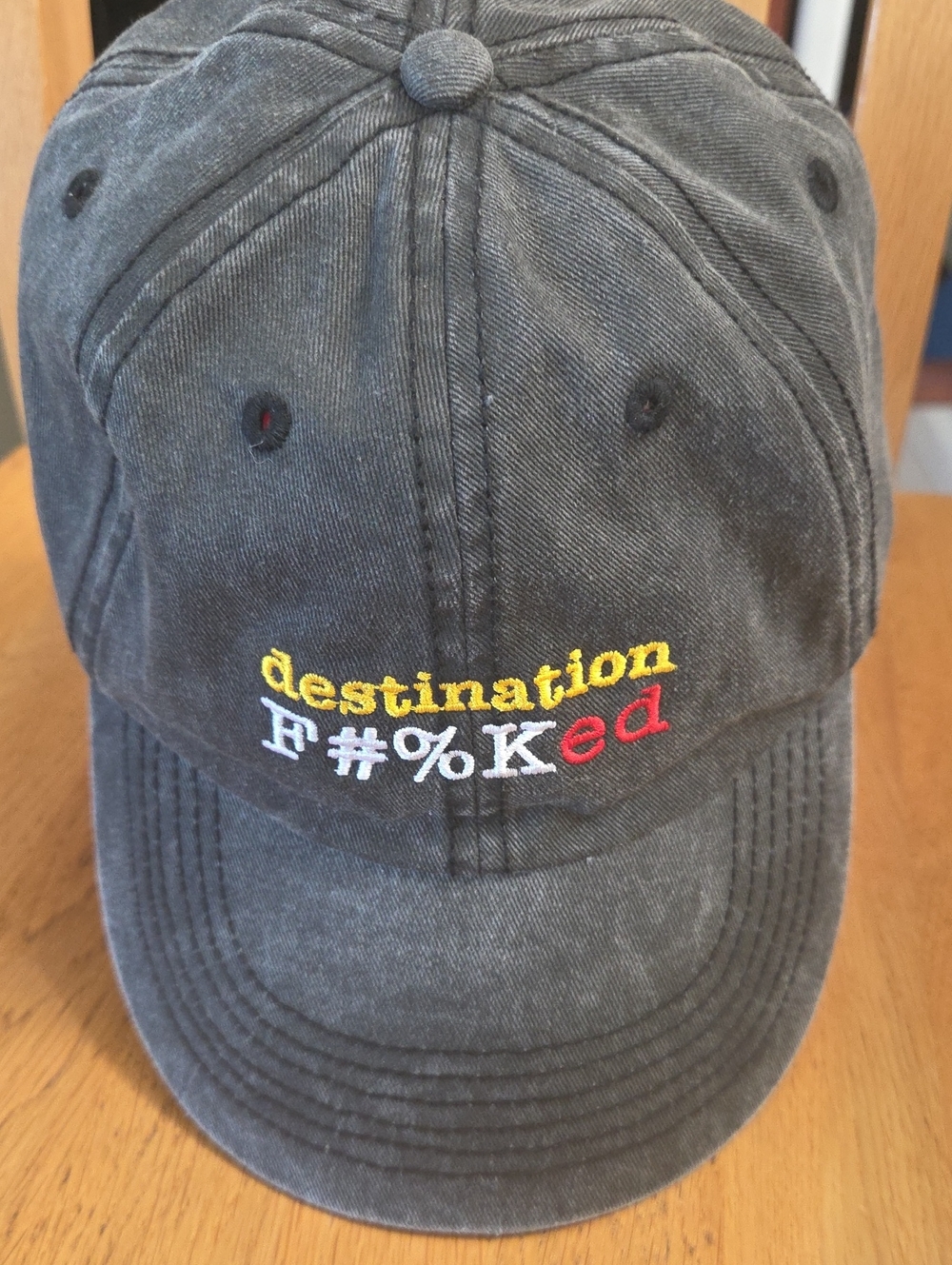 Destination F#%Ked Embroidered Baseball Cap - Black - Ozzy Man Reviews